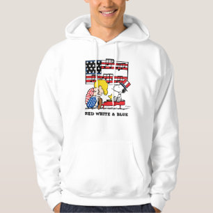 Peanuts   Patriotic Schroeder, Woodstock & Snoopy Hoodie