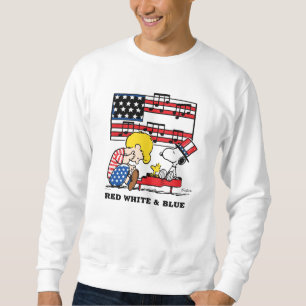 Peanuts   Patriotic Schroeder, Woodstock & Snoopy Sweatshirt