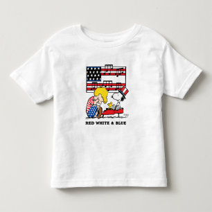 Peanuts   Patriotic Schroeder, Woodstock & Snoopy Toddler T-Shirt