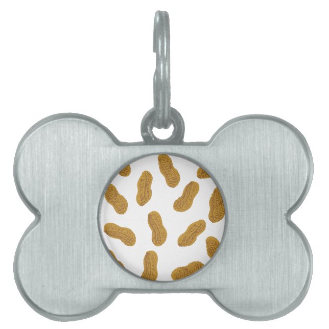 Peanuts pattern pet ID tag (Front)