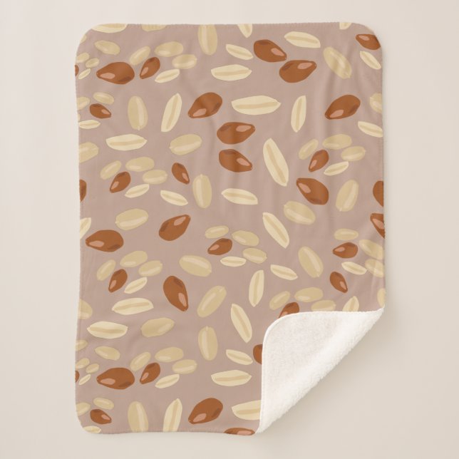 Peanuts Pattern Sherpa Blanket (Front)