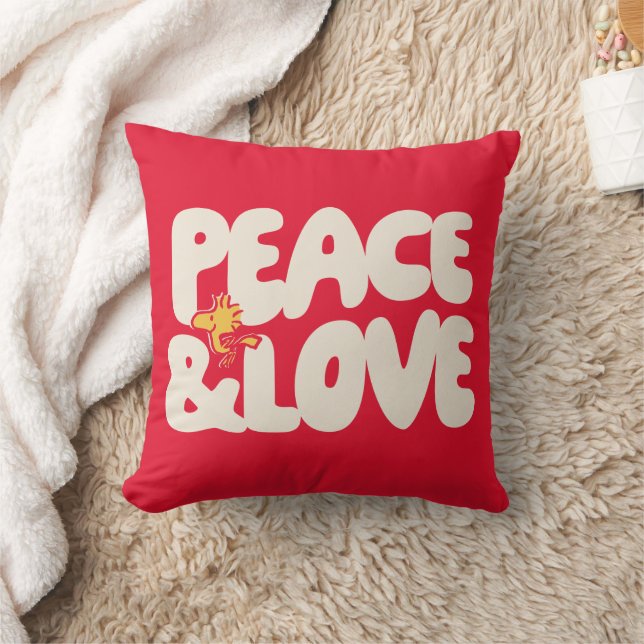 Peanuts | Peace & Love Woodstock Cushion (Blanket)