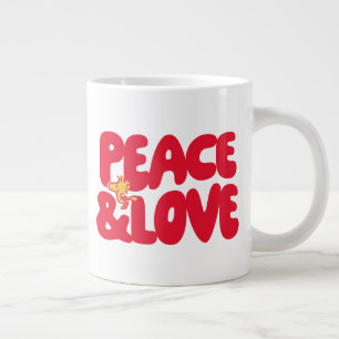 Peanuts   Peace & Love Woodstock Large Coffee Mug