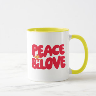 Peanuts   Peace & Love Woodstock Mug