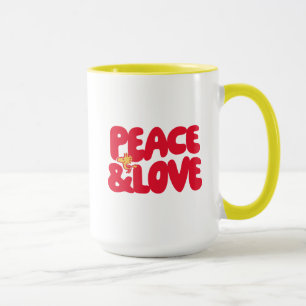 Peanuts   Peace & Love Woodstock Mug