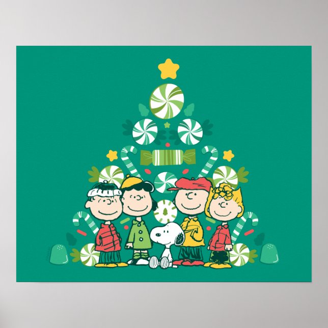 Peanuts | Peppermint Christmas Tree Poster (Front)