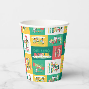 Peanuts Peppermint Dreams   Holiday Pattern Paper Cups
