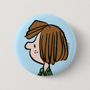 Peanuts   Peppermint Patty 6 Cm Round Badge