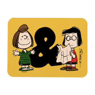 Peanuts   Peppermint Patty & Marcie Magnet