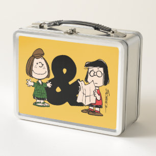 Peanuts   Peppermint Patty & Marcie Metal Lunch Box
