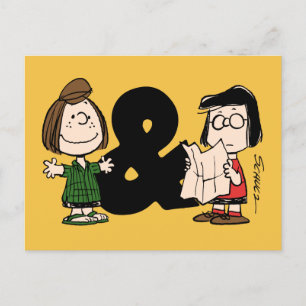 Peanuts Peppermint Patty & Marcie Postcard