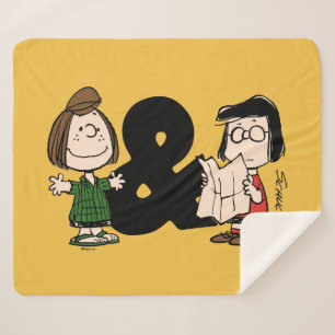 Peanuts   Peppermint Patty & Marcie Sherpa Blanket
