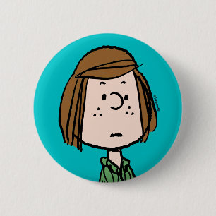 Peanuts   Peppermint Patty Sitting 6 Cm Round Badge