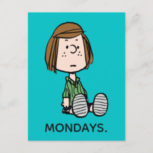 Peanuts   Peppermint Patty Sitting Postcard