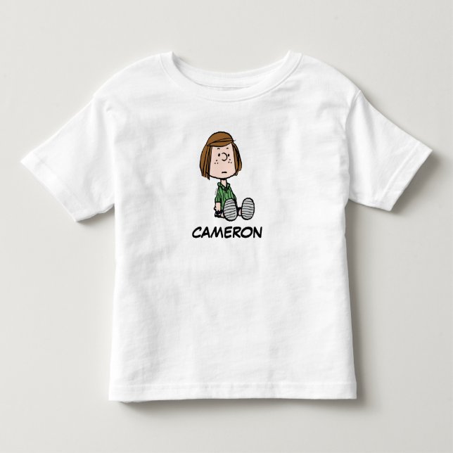 Peanuts | Peppermint Patty Sitting Toddler T-Shirt (Front)