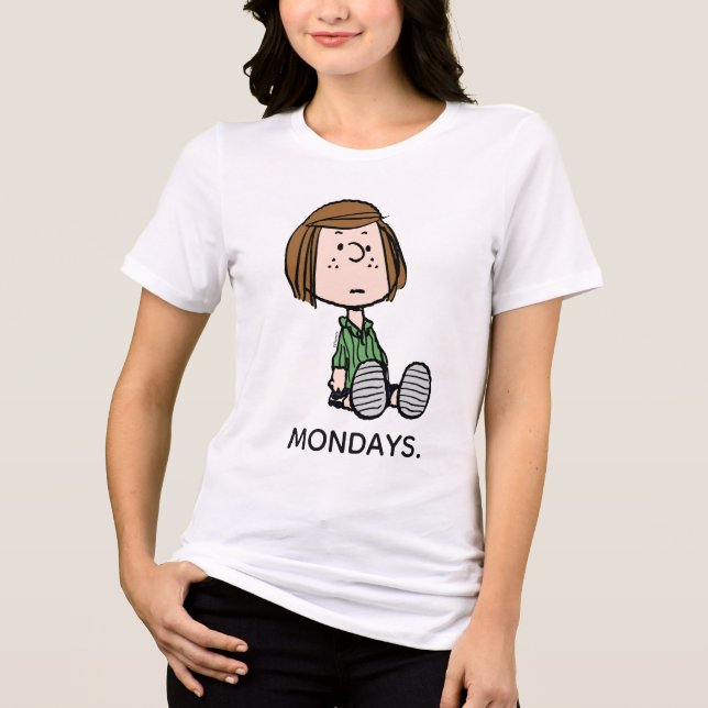 Peanuts | Peppermint Patty Sitting Tri-Blend Shirt (Front)
