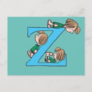 Peanuts Peppermint Patty Sleepy Z Postcard