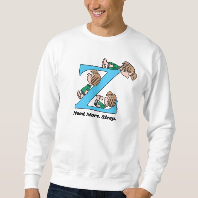 Peanuts | Peppermint Patty Sleepy Z Sweatshirt (Front)