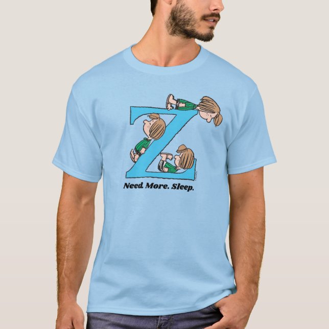 Peanuts | Peppermint Patty Sleepy Z T-Shirt (Front)