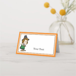 Peanuts   Peppermint Patty Thanksgiving Dinner Place Card