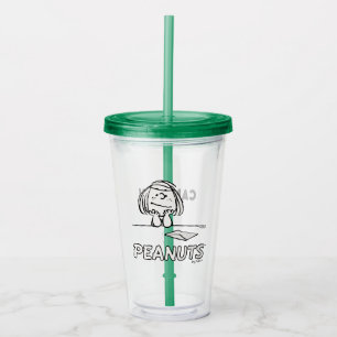 Peanuts Peppermint Patty Thoughts Acrylic Tumbler