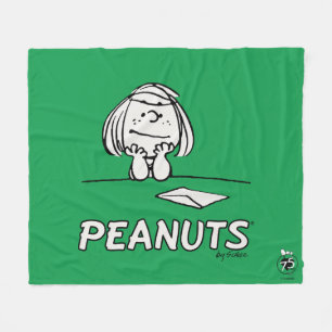 Peanuts   Peppermint Patty Thoughts Fleece Blanket