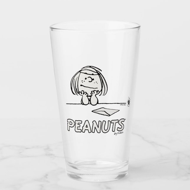 Peanuts | Peppermint Patty Thoughts Glass (Front)