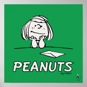 Peanuts Peppermint Patty Thoughts Poster