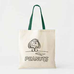 Peanuts   Peppermint Patty Thoughts Tote Bag