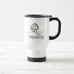 Peanuts Peppermint Patty Thoughts Travel Mug