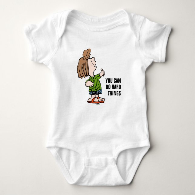 Peanuts | Peppermint Patty Thumbs Up Baby Bodysuit (Front)
