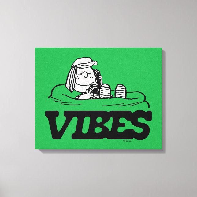 Peanuts | Peppermint Patty Vibes Canvas Print (Front)