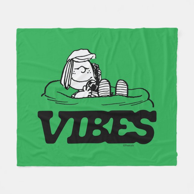 Peanuts | Peppermint Patty Vibes Fleece Blanket (Front (Horizontal))