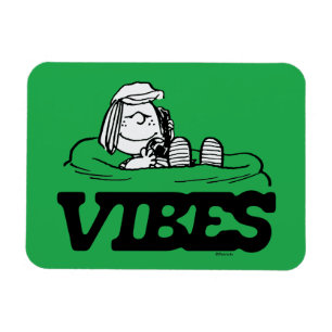 Peanuts   Peppermint Patty Vibes Magnet
