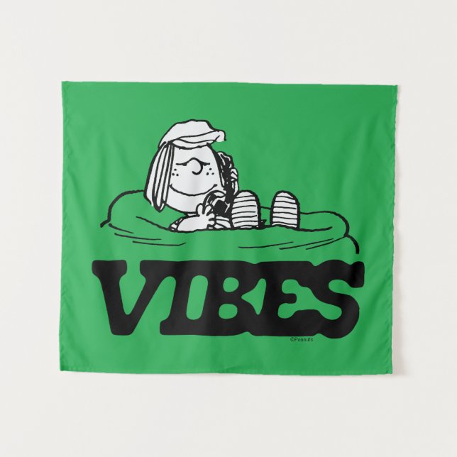 Peanuts | Peppermint Patty Vibes Tapestry (Front (Horizontal))