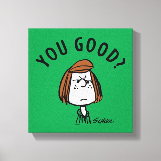 Peanuts | Peppermint Patty You Good? Canvas Print (Front)