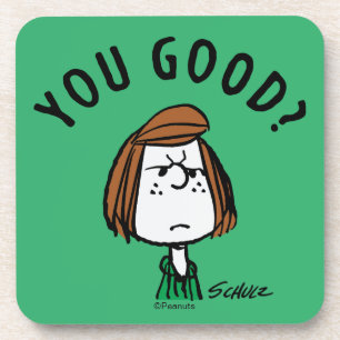 Peanuts   Peppermint Patty You Good? Coaster