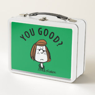 Peanuts   Peppermint Patty You Good? Metal Lunch Box