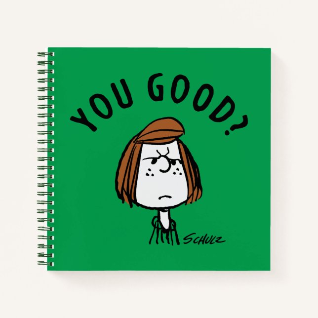 Peanuts | Peppermint Patty You Good? Notebook (Front)