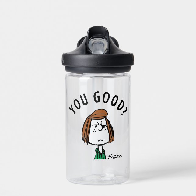 Peanuts | Peppermint Patty You Good? Water Bottle (Front)