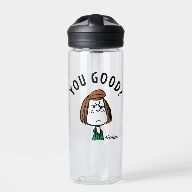 Peanuts | Peppermint Patty You Good? Water Bottle (Front)