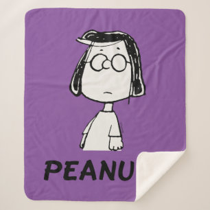 Peanuts Persistance   Marcie Sherpa Blanket