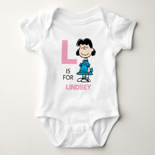 PEANUTS   Personalised Lucy Baby Bodysuit