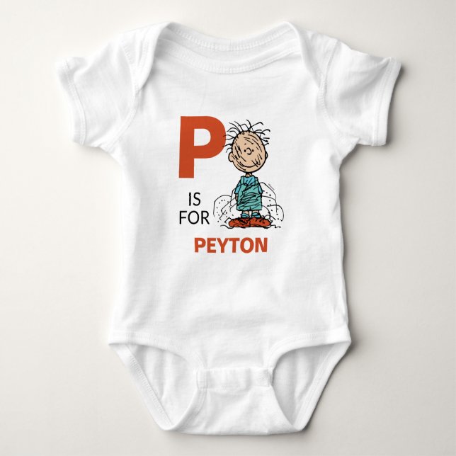 PEANUTS | Personalised Pigpen Baby Bodysuit (Front)