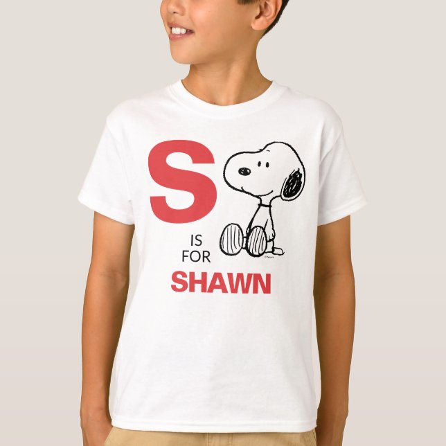 PEANUTS | Personalised Snoopy T-Shirt (Front)