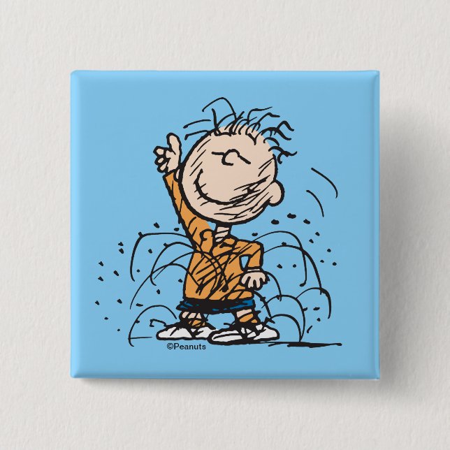 Peanuts | Pigpen Dancing 15 Cm Square Badge (Front)