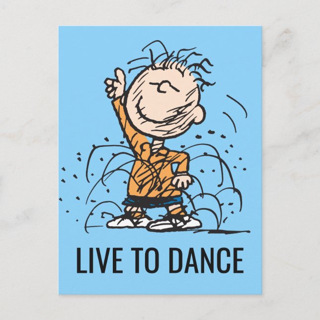 Peanuts | Pigpen Dancing Postcard (Front)
