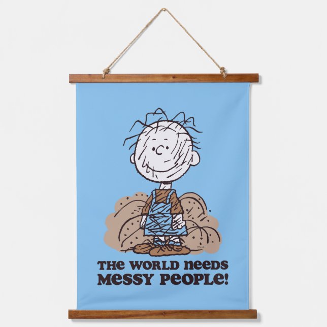 Peanuts | Pigpen The World Needs Messy People! Hanging Tapestry (Front)
