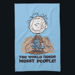 Peanuts | Pigpen The World Needs Messy People! Tea Towel<br><div class="desc">Check out this fun Peanuts design featuring Pigpen.</div>