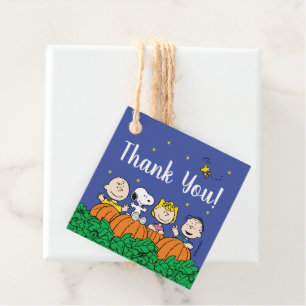 Peanuts Pumpkin 1st Birthday - Thank You Favour Tags
